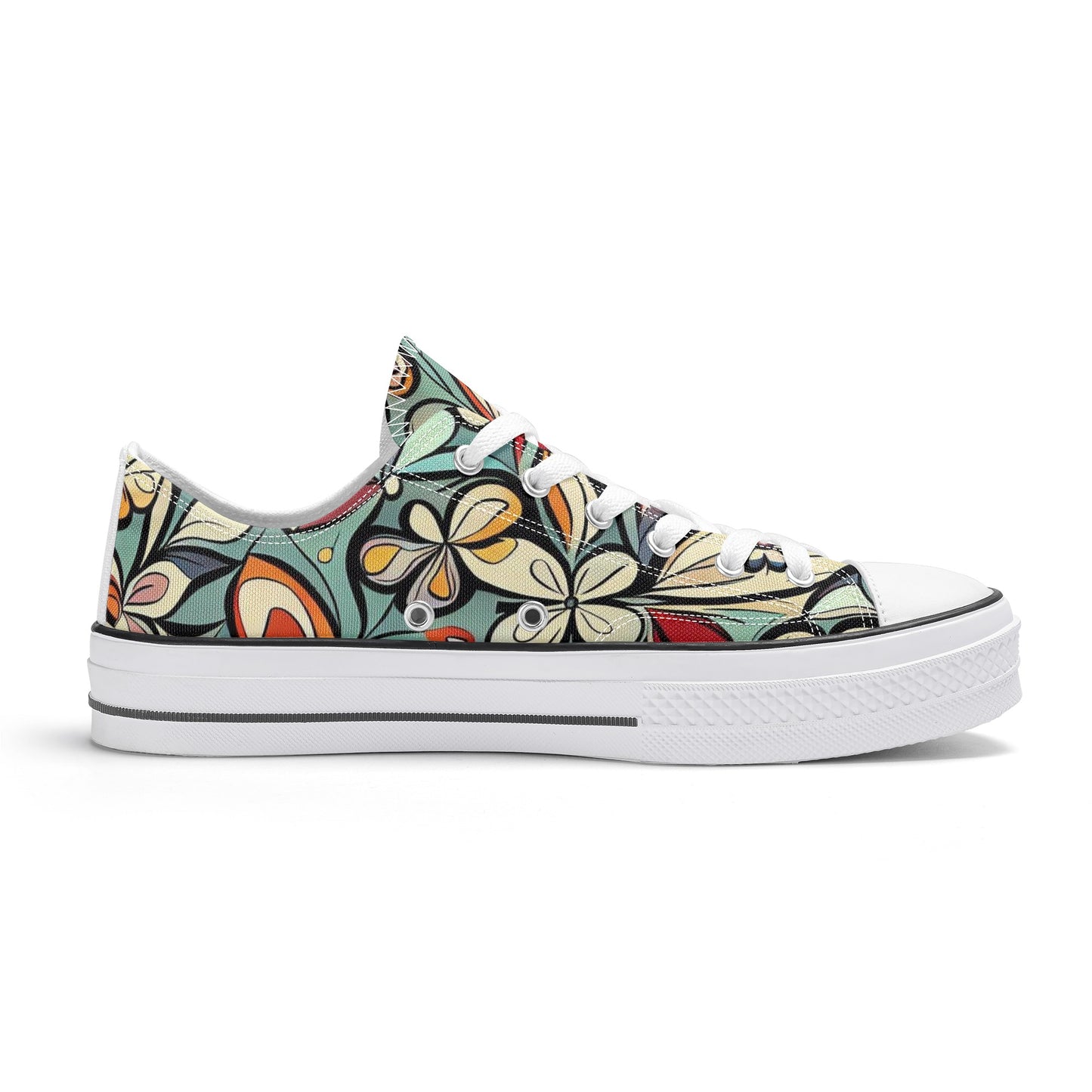 Artistic Expression: Canvas Shoes Featuring Van Gogh's Le Jardin Painting