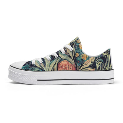 Artistic Expression: Canvas Shoes Featuring Iconic Van Gogh Artwork