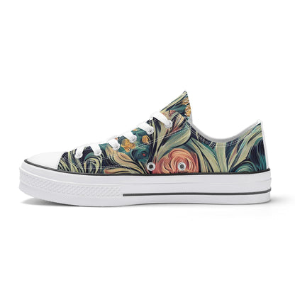 Artistic Expression: Canvas Shoes Featuring Iconic Van Gogh Artwork
