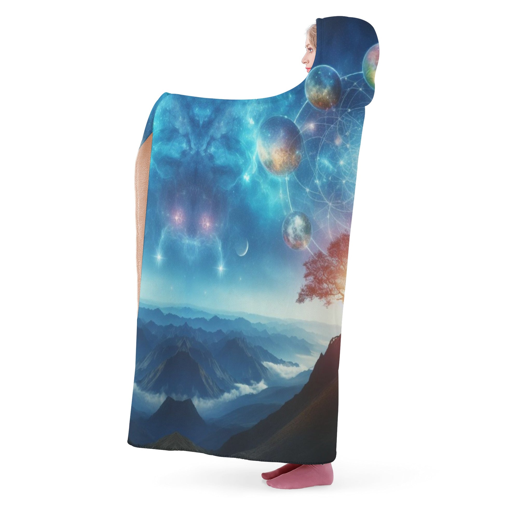 Celestial Tree of Life | Hooded Blanket - AGTC