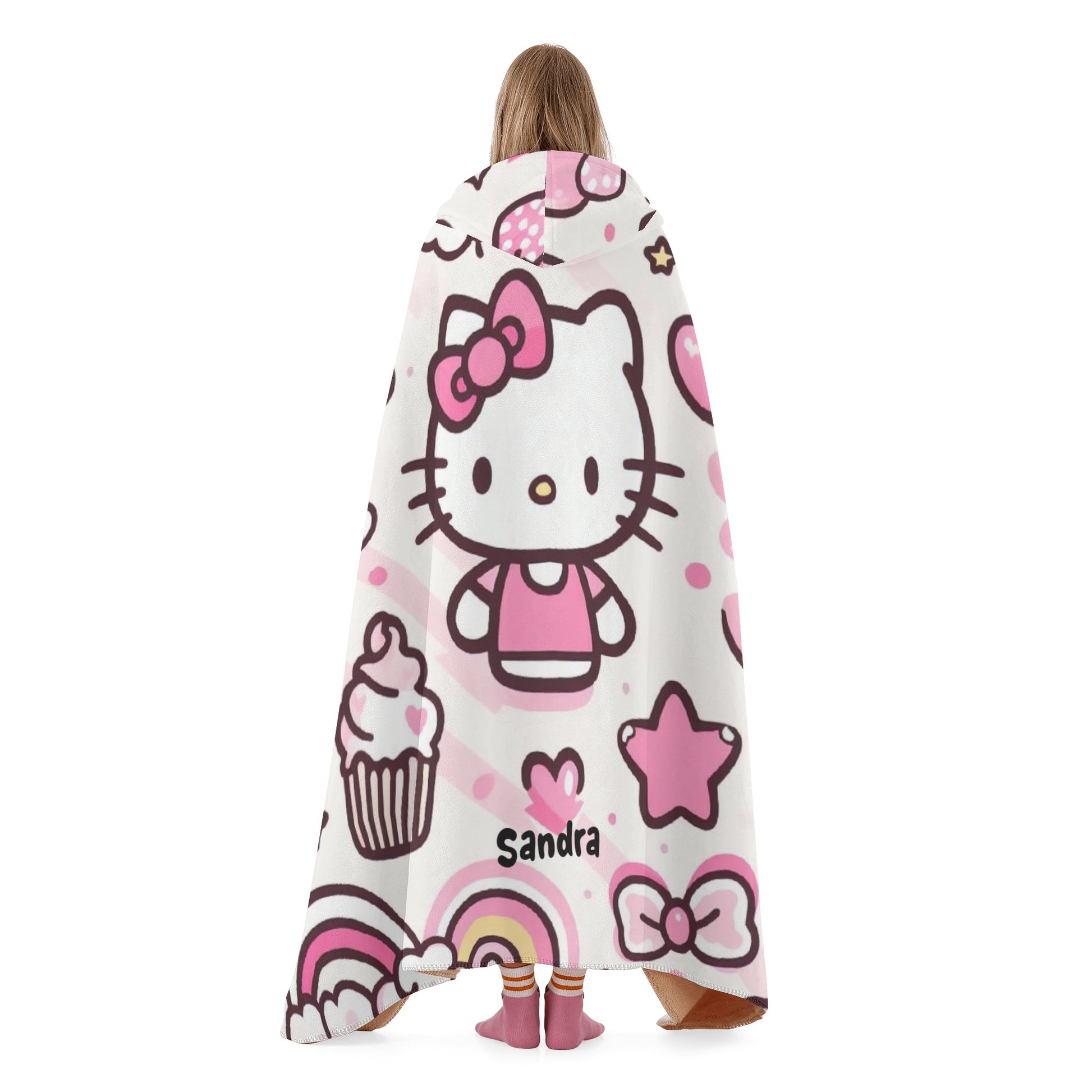 Hello Kitty | Customizable Hooded Blanket - AGTC