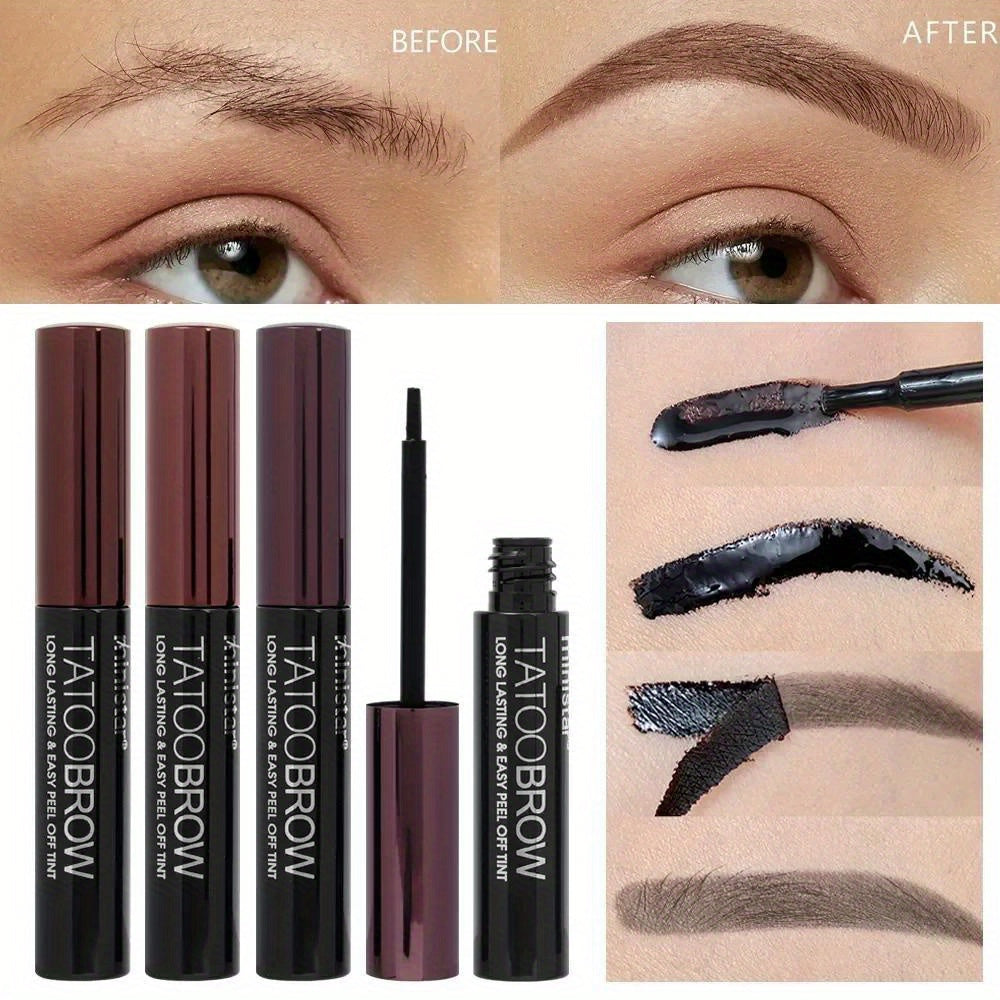 Best Waterproof Dye Eyebrow Gel - Semi-Permanent Long Lasting Tattoo