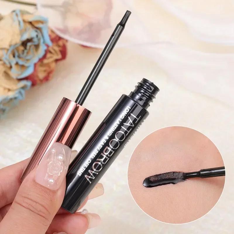 Waterproof Dye Eyebrow Gel - Semi-Permanent Long Lasting Tattoo Tint in Black and Brown - AGTC