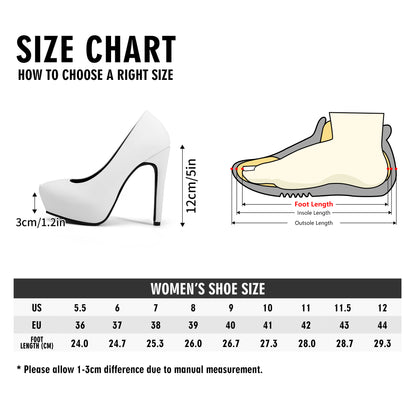 Marguerites | Women Platform Pumps 5 Inch High Heels - AGTC