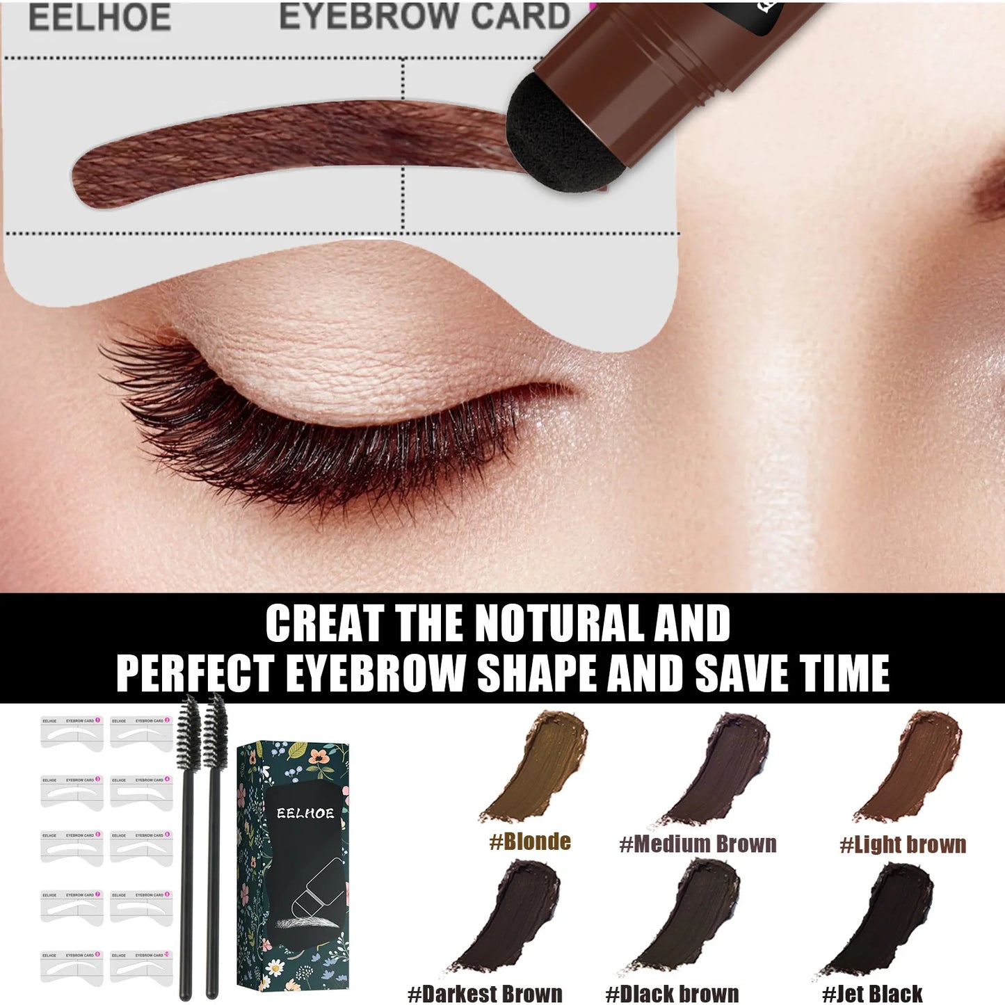 Easy one-step eyebrow application