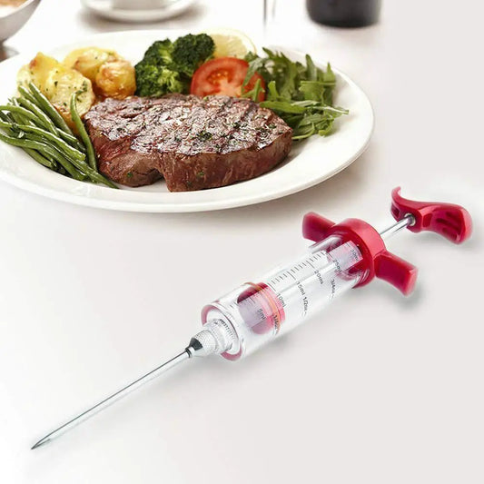 BBQ Tools Set with Sauce Injector and Roast Needle