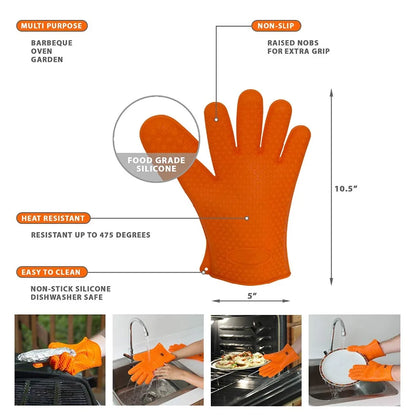 Ensure Safety and Comfort with Heat-Resistant Silicone Gloves