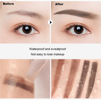 Eyebrow Powder Stamp Tint Stencil Kit | Waterproof, Professional Makeup, Easy to Use - AGTC