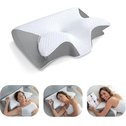 Butterfly Sleep Memory Neck Pillow Slow Rebound Comfortable Memory Foam Sleep Pillow - AGTC