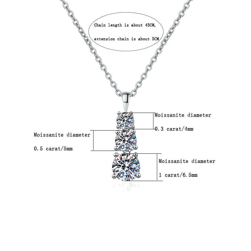 A photo of the necklace from different angles