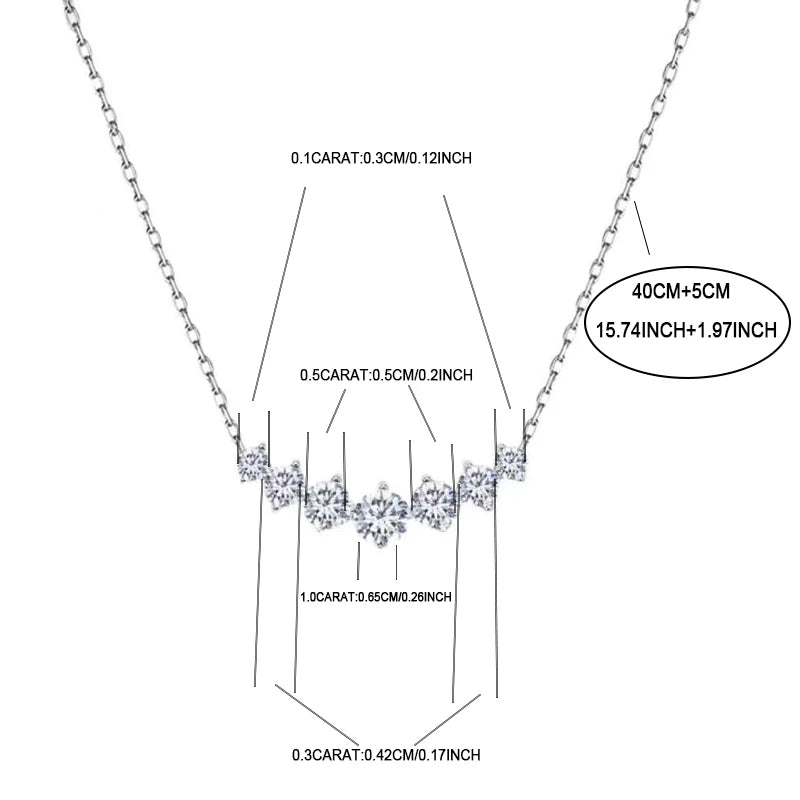 A photo of the necklace from different angles