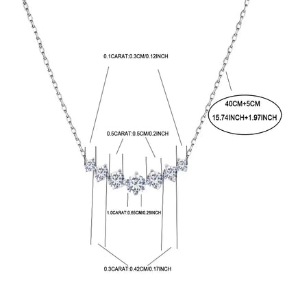 A photo of the necklace from different angles