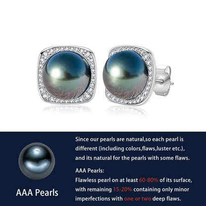 Tahitian Pearl Stud Earrings 