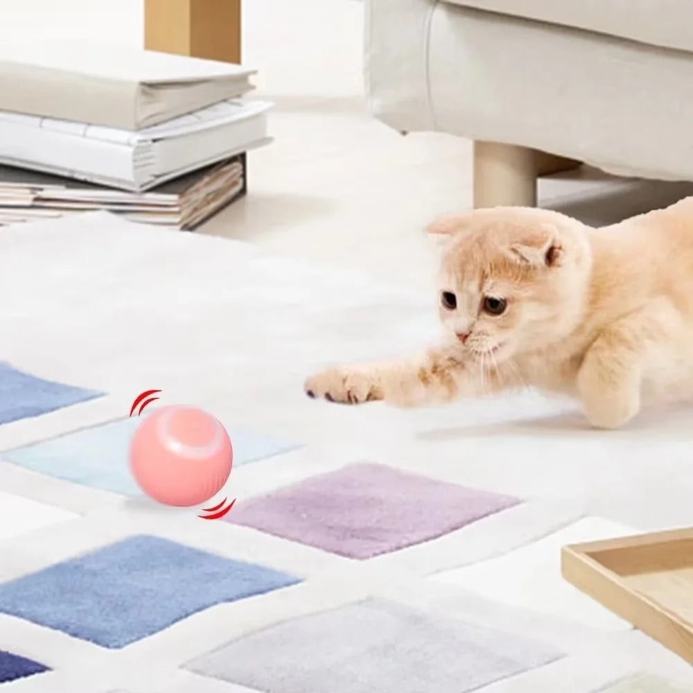 Smart Cat Toys Interactive Rolling Ball | Keep Your Cat Entertained and Active - AGTC