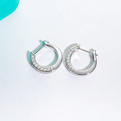 Earrings on a white background