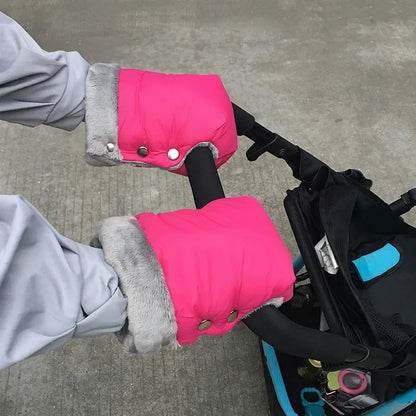 Winter Warmth for Moms: Baby Stroller Gloves - Waterproof, Thick, and Cozy Hand Muffs, Essential Pram Accessory for Cold Days! - AGTC