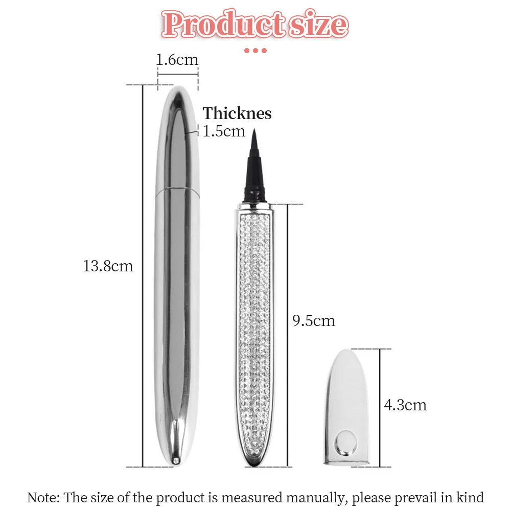 Magnetic-Free Glam: Waterproof Self-Adhesive Eyeliner Pen for Effortless False Eyelashes Application - AGTC