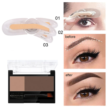 Adjustable Eyebrow Stamp Kit with all components