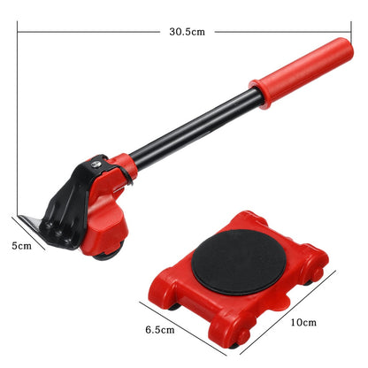 Heavy Duty Furniture Lifter Transport Tool Furniture Mover set 4/14 Move Roller 1 Wheel Bar for Lifting Moving Furniture Helper - AGTC