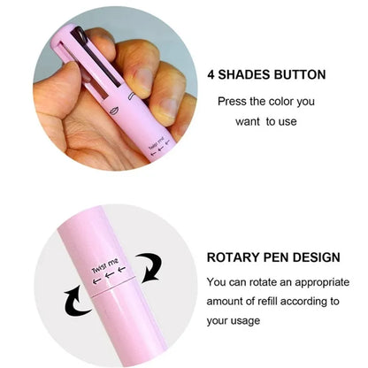 Versatile 4-in-1 Makeup Pen: Waterproof, Long-Lasting, and Sweatproof Beauty Essential - AGTC