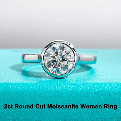 AnuJewel D Color Moissanite Couple Rings