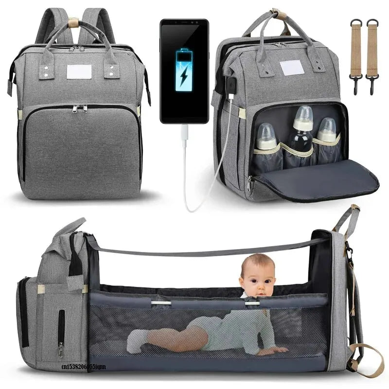 Smart Mom, Happy Baby: Diaper Bags for Moms - Maternity Travel Essentials, Nappy Changing Backpack with Stroller Organizer, Perfect for On-the-Go! - AGTC