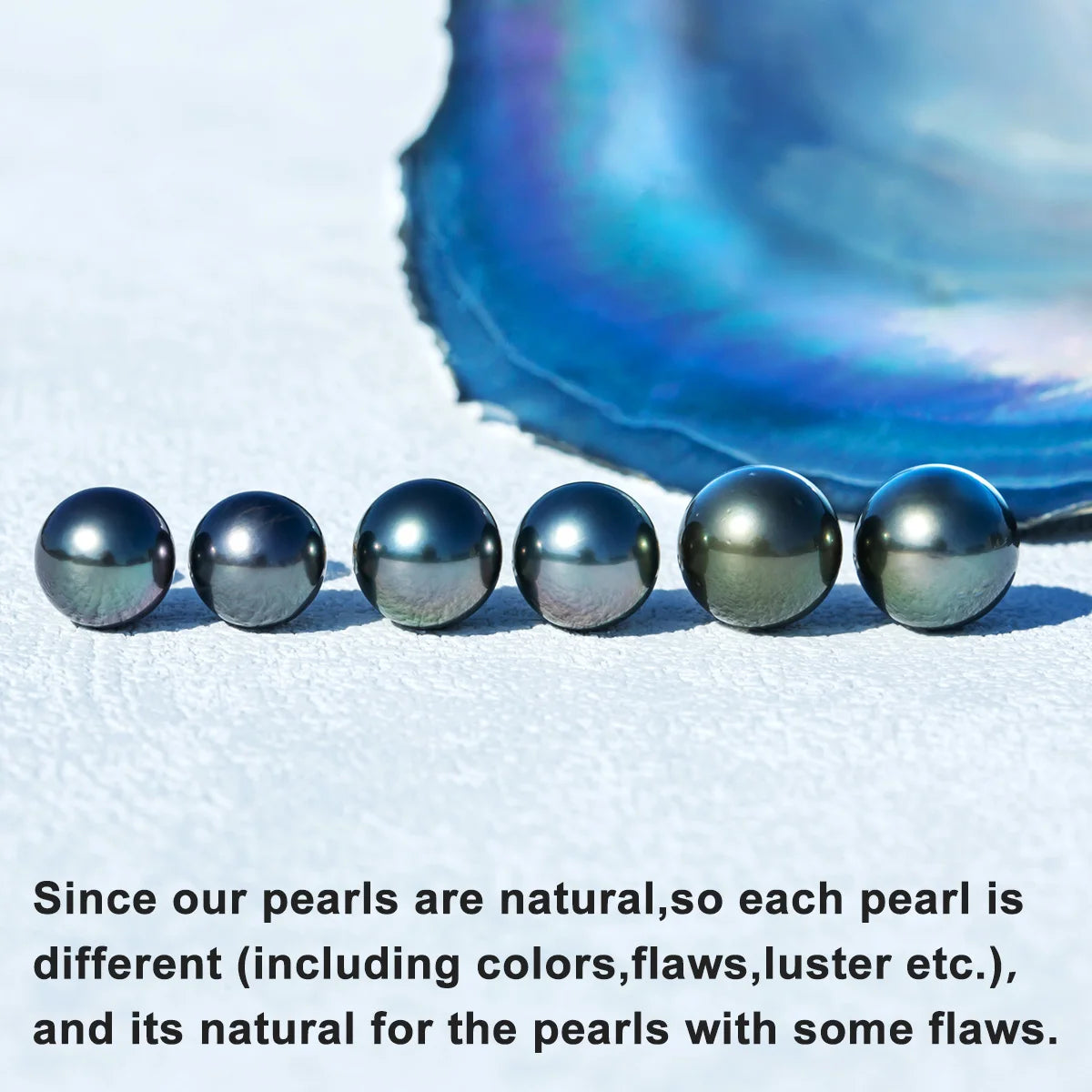 Close-up of high luster Tahitian pearl