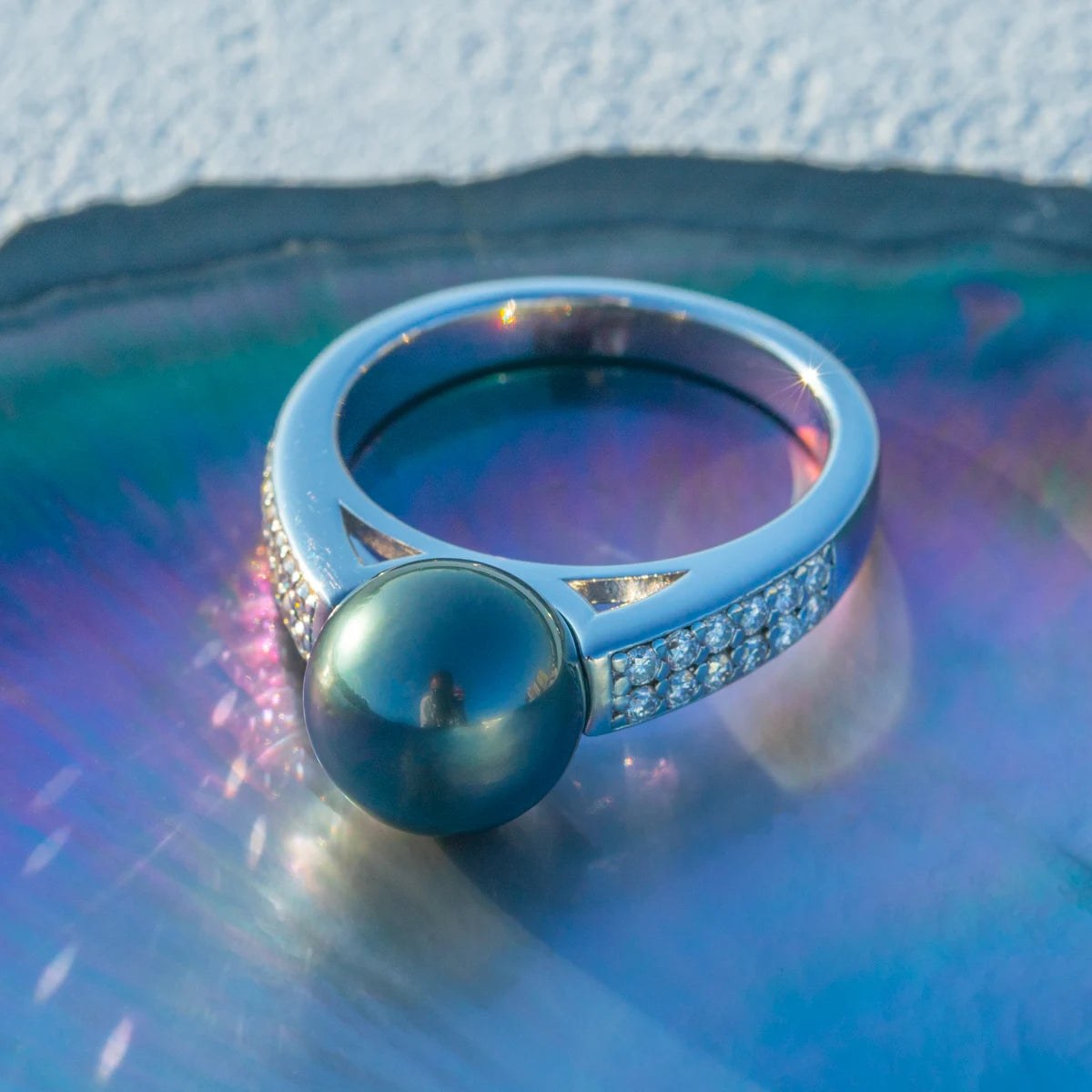 Ring on a white background