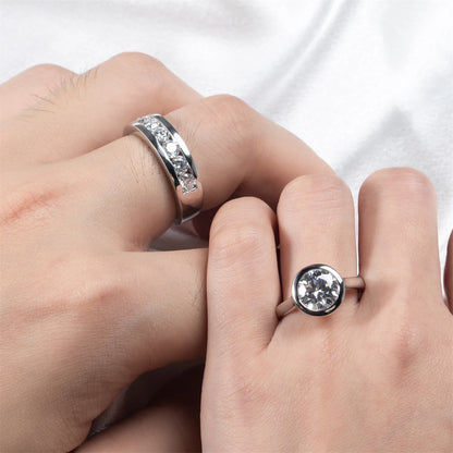 Rings on a couple's hands