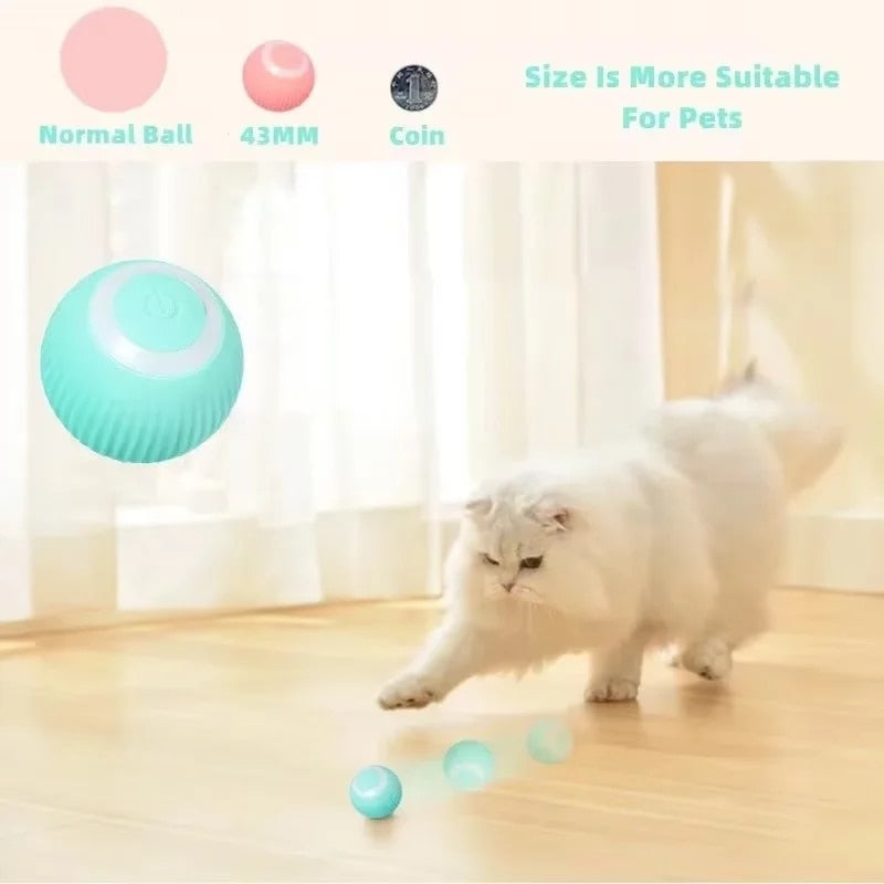 Smart Cat Toys Interactive Rolling Ball | Keep Your Cat Entertained and Active - AGTC