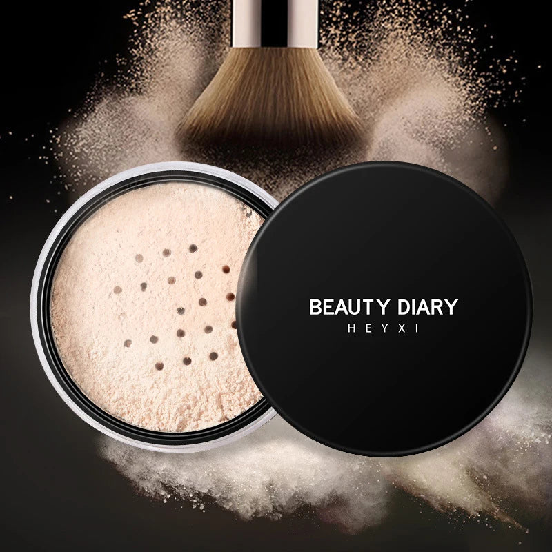 Matte Elegance in a Jar: 1PC Professional Loose Powder for Invisible Pores, Oil Control, and Translucent Brightening - Your Face Styling Essential. - AGTC