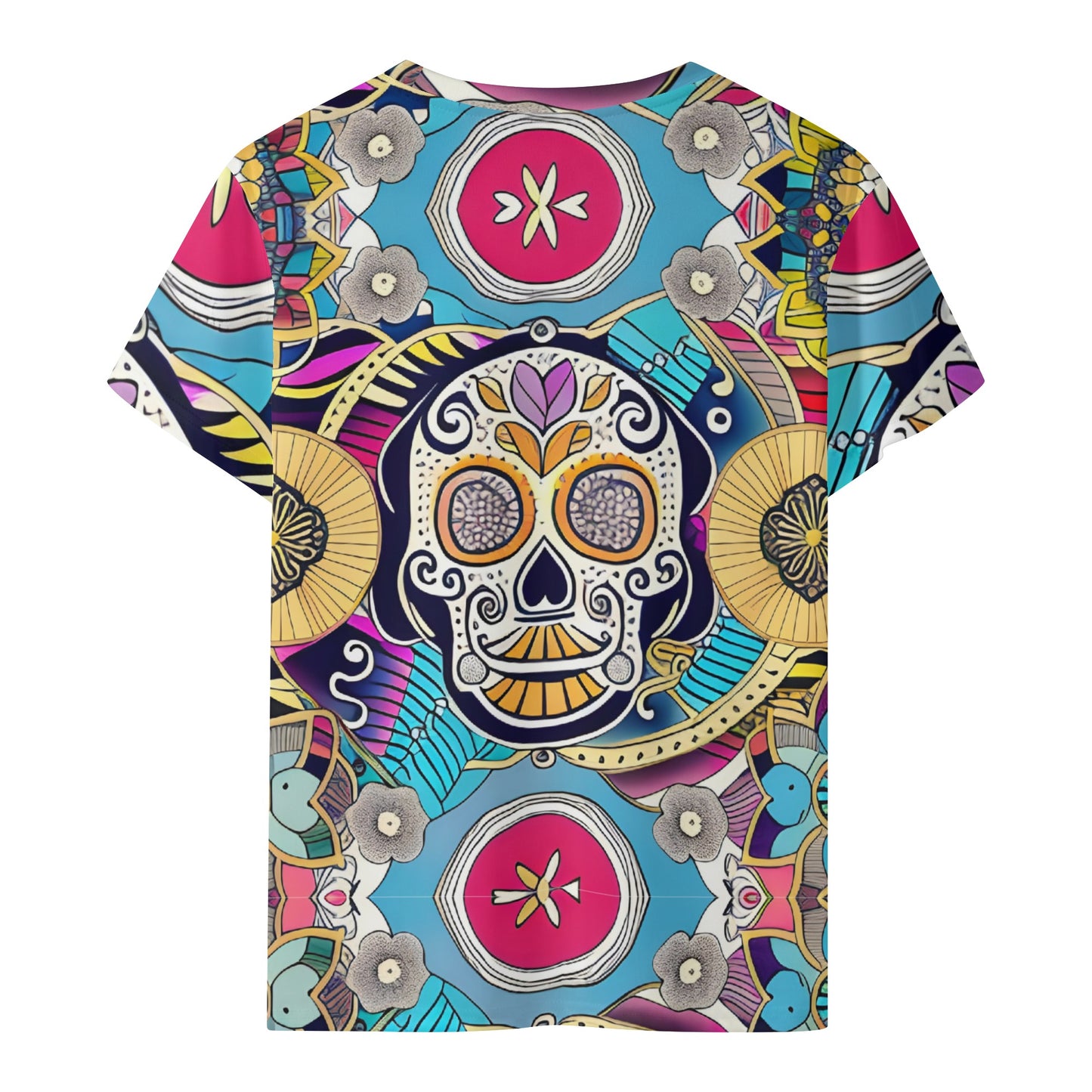 Skulls | Kids All Over Print Short Sleeve T-Shirt - AGTC