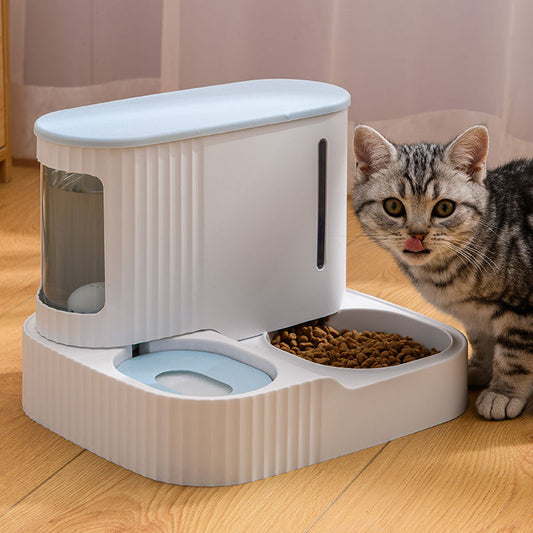 Automatic Pet Feeder Wet Dry Separation 3L Cat Food Bowl 850ML Water Bottle Large Capacity Dog Cat Food Dispenser Pet Supplies - AGTC